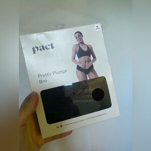 Pretty Plunge black PACT bra.